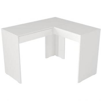 Coiffeuse d’angle moderne avec miroir intégré et tiroirs – GIWEN