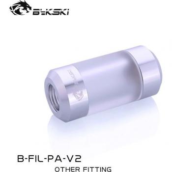 Bykski gefrosteter Acryl-Wasserfilter G1/4 M-M Anschluss, 2 Farben