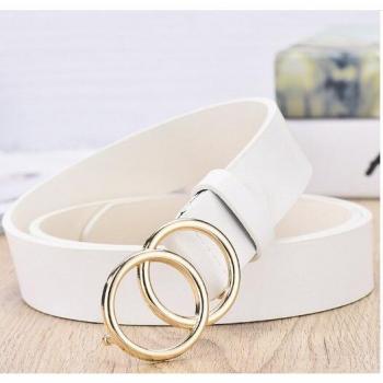 Belt de Señora Elegante – Cuero Sintético y Hebilla Británica