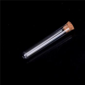 Clear Test Tubes with Cork, 6-inch, 20ml, Pack of 10