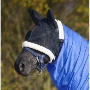 WALDHAUSEN Schutzmaske für Ekzemdecke, schwarz, Pony