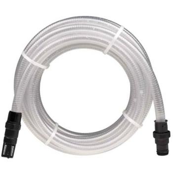 Manguera de aspiración con conexiones de pvc transparente 1 10 m pvc vidaxl