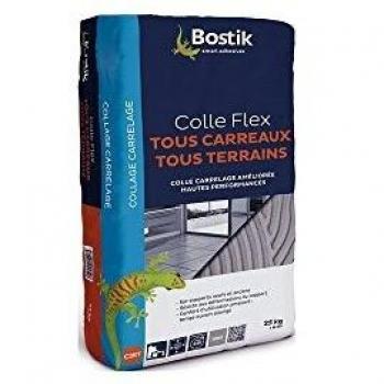 Colle carrelage BOSTIK poudre tous car. 25 kg