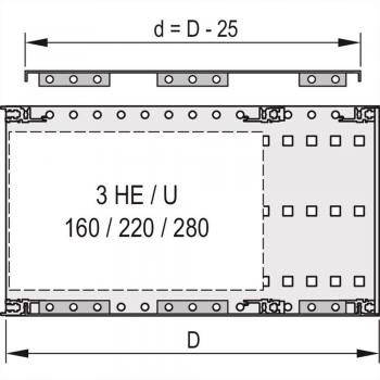 NVent SCHROFF 24560078 Flangia di copertura 2 pz