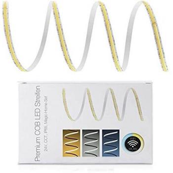 Premium 24V CCT COB LED Streifen IP65 WLAN-Set Magic Home & Netzteil