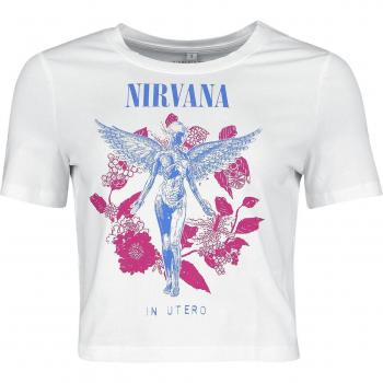 T-Shirt Nirvana Utero Flowers Bianca Donna S