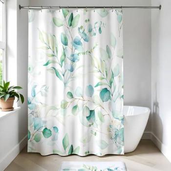 Rideau de Douche Polyester Aquarelle 180x200 cm