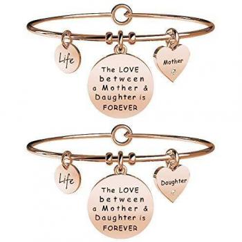 Bracciale KIDULT FAMILY in acciaio 316L - 731021 pvd rose gold - MAMMA-FIGLIA FOREVER