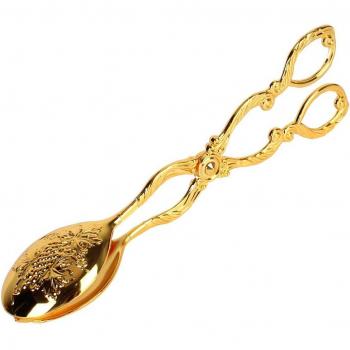 Gold-plated Buffet Food Tong