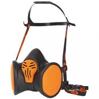 Climax FFA1P3 Maintenance Free Half Mask Black/Orange