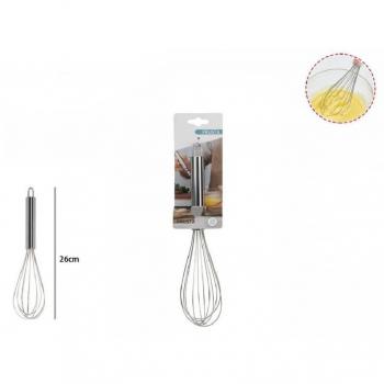 Frusta Acciaio 26cm per Montare Uova e Dolce Utensile da Cucina 66198
