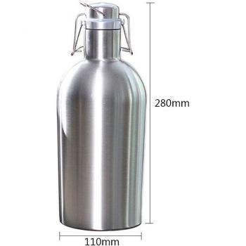 Cerveza al Aire Libre LBER: Botella de 2 Litros con Tapa Superior Segura
