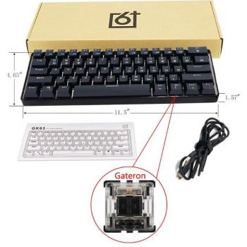 CPDD SK61 60% Mechanical Keyboard with Gateron Optical Switches
