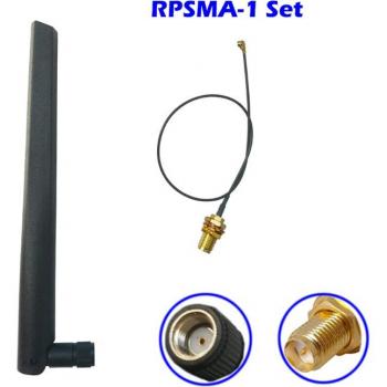 Dual Band 2.4G/5G 5dBi 20cm MHF4 to SMA Antenna with RG1.13 Cable for WiFi Router Booster Modem USB Adapter Extender