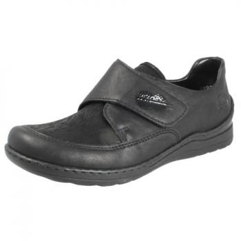 Rieker Chaussures Noires à Velcro Femme EU 42 (UK 8)