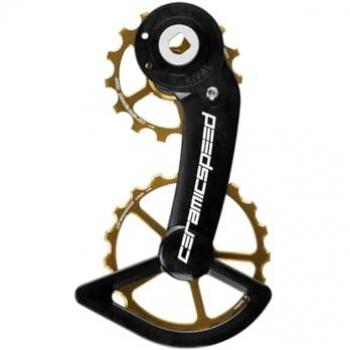 CeramicSpeed OSPW SRAM Rival AXs Alternative Jockey Wheel Set – Black/Gold 15/19T