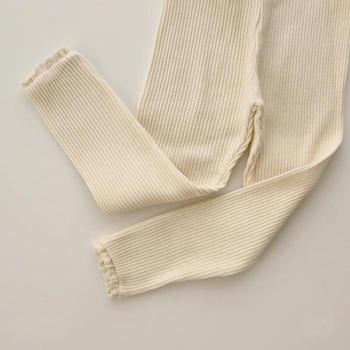 Pantalon Doux en Coton Côtelé Engepapa