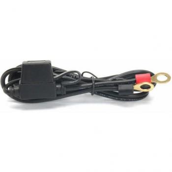 Motorrad Batterie Ladegerät Kabel Staubdicht Ersatz Zubehör Schwarz 12-24V 10A