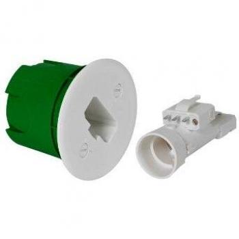 Debflex - Scatola da incasso B22 con presa dcl, verde