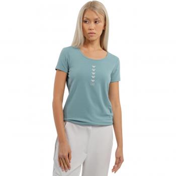 EA7 Emporio Armani Arctic Blue Short Sleeve T-shirt for Women M