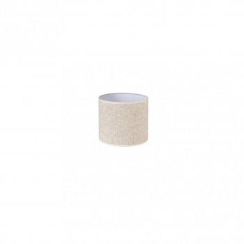 Paralume Cilindrico Elegante in Lino Beige con Pinza 14dx14dx13h
