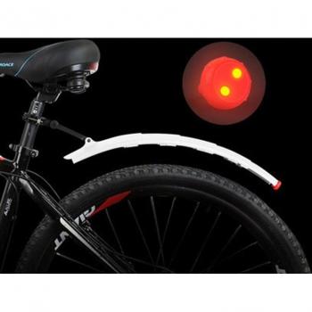 Guardabarros con Luz Trasera LED para Bicicleta Plegable