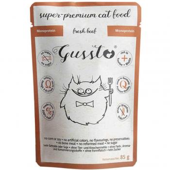 Gussto Cat Mokra Karma dla Kotów ze Świeżą Wołowiną 85g
