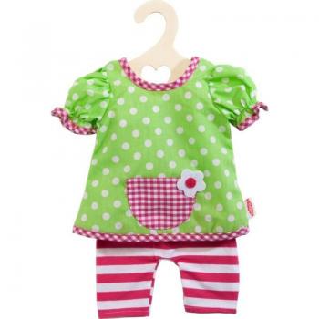 Vestitino per Bambole con Leggings Verde/Rosa 35-45 cm