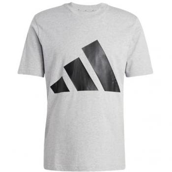 Maglietta Sportiva Adidas Essentials Big Logo Grigio Medio/Nero Uomo M