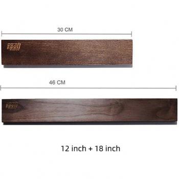 Bloque magnético de pared en madera para almacenar cuchillos de cocina
