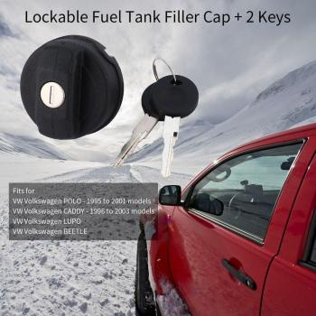 Tapa de tanque de combustible premium con bloqueo y 2 llaves para VOLKSWAGEN