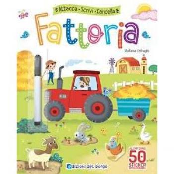 Fattoria. Attacca, scrivi, cancella. Con adesivi. Con pennarello ...