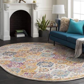 Surya Teppich SICILY, oval, 11 mm, Kurzflor Orientteppich