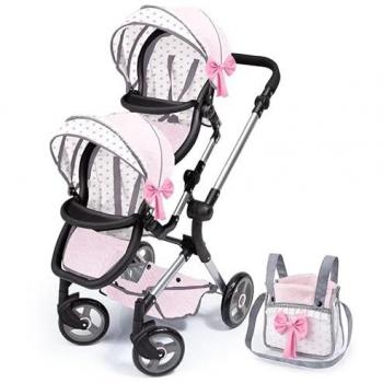 Silla Gemelar para Muñecas Reig Rosa