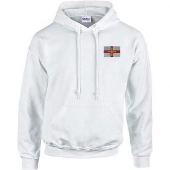 Camiseta Larga PixelForma con Cuello Encapuchado y Motivo Guernsey en Blanco