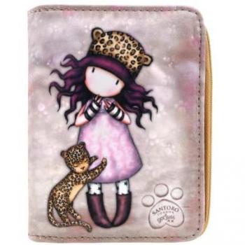 Portefeuille Gorjuss Purrrrfect Love Enfant - SAFTA - Rose - Zippée - Synthétique