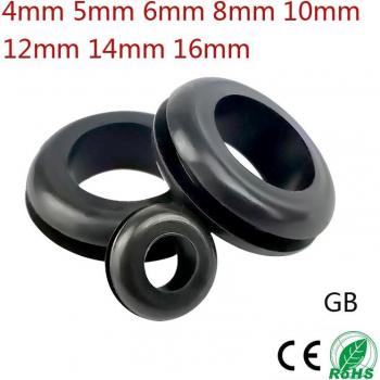 Junta de Goma para Cables 10-12 mm con Agujero de Cierre