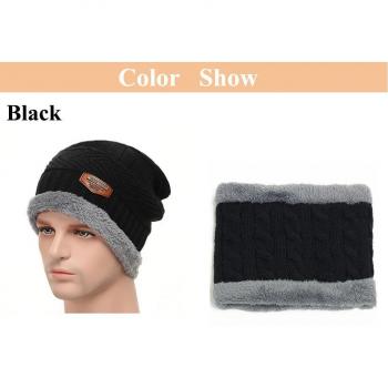 Children's Winter Knitted Hat and Scarf Set for Ages 5-14