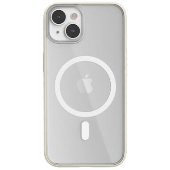 Coque MagSafe transparente Offwhite pour iPhone 13/14