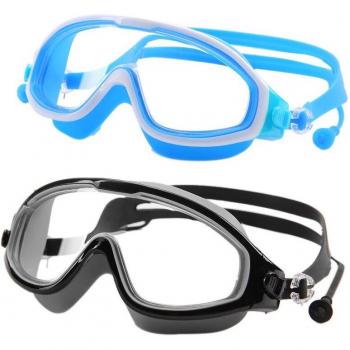 Kids Swim Goggles 2-Pack with Clear Vision and Anti-Fog