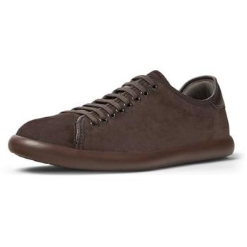CAMPER Pelotas Soller Men’s Smooth‑Leather Brown Sneakers – 10½