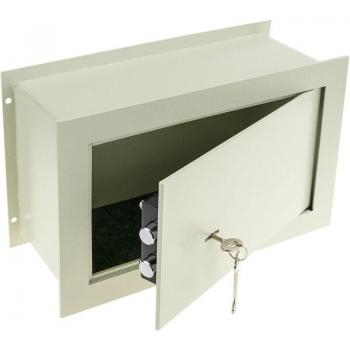 Caja fuerte de seguridad de acero beige 36x15x23cm