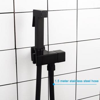 Wall Mounted Bathroom Brass Bidet Faucet with Bracket