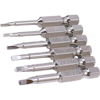6pcs S2 Steel Triangular Head Screwdriver Tips 50mm
