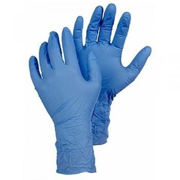 Powderless Blue Tegera Nitrile Gloves – Textured Grip