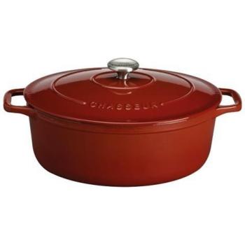 Cocotte Ovale en Fonte Émaillée 33 cm Rouge – Chasseur PUC473381