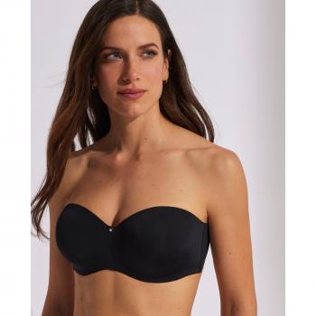 Selmark - Sujetador bandeau sin tirantes con copa lisa
