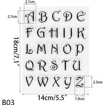 CakeCraft Clear Letter/Number Fondant Molds