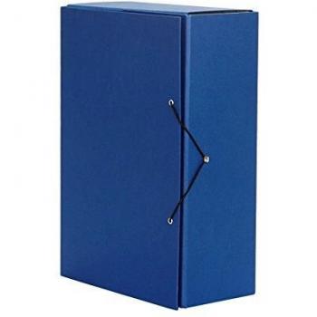 CARPETA DE PROYECTOS LOMO 120 CIERRE GOMAS EN COLOR AZUL PARDO 971103