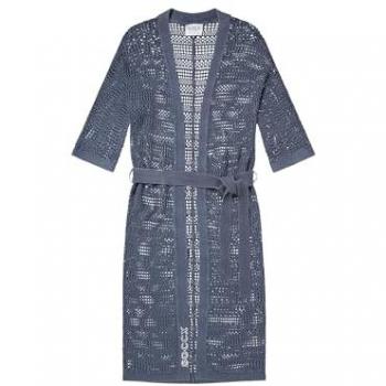 SOCCX Damen Cardigan mit Lochmuster